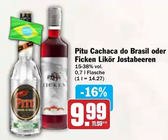AEZ Pitu Cachaca do Brasil oder Ficken Likör Jostabeeren Angebot