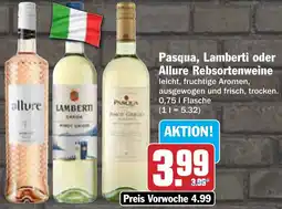 AEZ Pasqua, Lamberti oder Allure Rebsortenweine Angebot