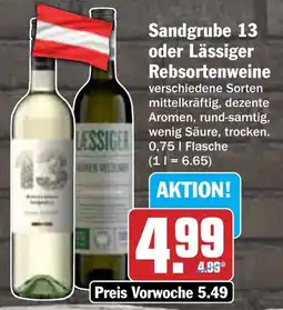 AEZ Sandgrube 13 oder Lässiger Rebsortenweine Angebot