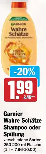 AEZ Garnier Wahre Schätze Shampoo oder Spülung Angebot