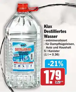 AEZ Klax Destilliertes Wasser Angebot