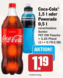 AEZ Coca-Cola oder Powerade Angebot