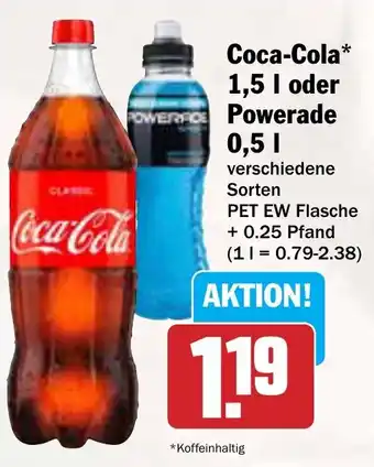 AEZ Coca-Cola oder Powerade Angebot