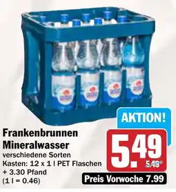 AEZ Frankenbrunnen Mineralwasser Angebot