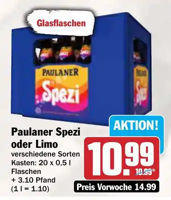 AEZ Paulaner Spezi oder Limo Angebot