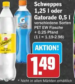 AEZ Schweppes oder Gatorade Angebot