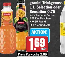 AEZ granini Trinkgenuss, Selection oder Sensation Angebot