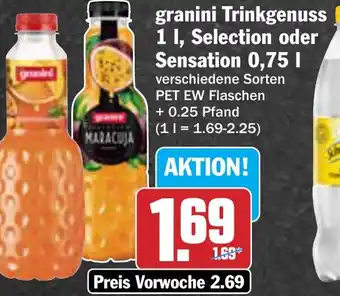 AEZ granini Trinkgenuss, Selection oder Sensation Angebot