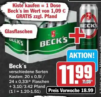 AEZ Beck's Angebot