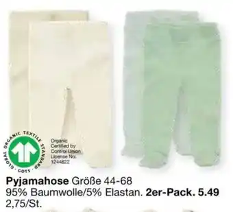 Zeeman Pyjamahose Größe 44-68 Angebot