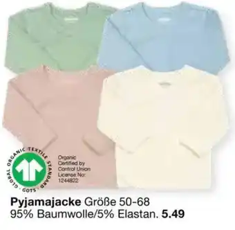 Zeeman Pyjamajacke Größe 50-68 Angebot