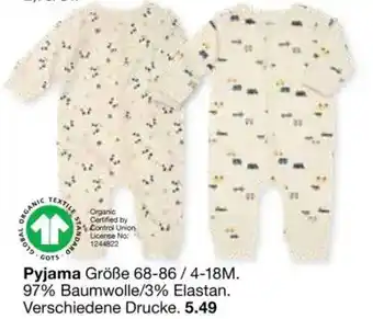 Zeeman Pyjamahose Größe 44-68 Angebot