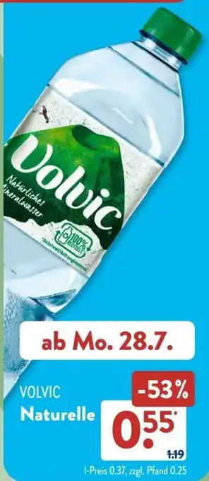 Aldi Süd VOLVIC Naturelle Angebot