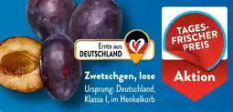 Aldi Süd Zwetschgen, lose Angebot