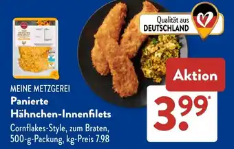 Aldi Süd MEINE METZGEREI Panierte Hähnchen-Innenfilets Angebot