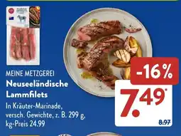 Aldi Süd MEINE METZGEREI Neuseeländische Lammfilets Angebot