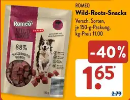 Aldi Süd ROMEO Wild-Roots-Snacks Angebot