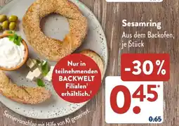 Aldi Süd Sesamring Angebot