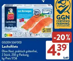 Aldi Süd GOLDEN SEAFOOD Lachsfilets Angebot