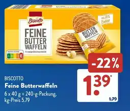 Aldi Süd BISCOTTO Feine Butterwaffeln Angebot