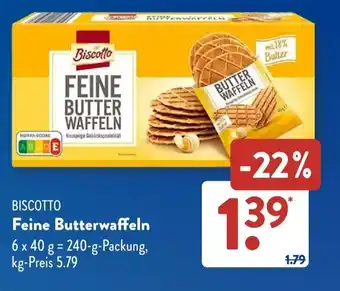 Aldi Süd BISCOTTO Feine Butterwaffeln Angebot