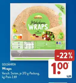 Aldi Süd GOLDÄHREN Wraps Angebot