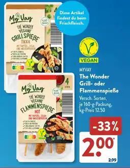 Aldi Süd MYVAY The Wonder Grill- oder Flammenspieẞe Angebot