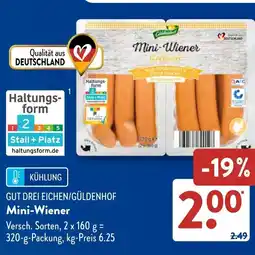 Aldi Süd GUT DREI EICHEN/GÜLDENHOF Mini-Wiener Angebot