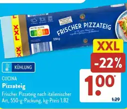 Aldi Süd CUCINA Pizzateig Angebot
