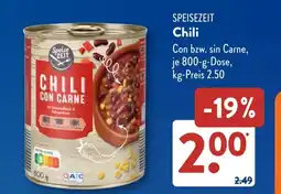 Aldi Süd SPEISEZEIT Chili Angebot