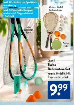 Aldi Süd CRANE Turbo- Badminton-Set Angebot