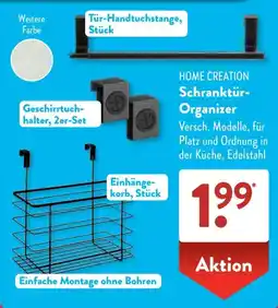 Aldi Süd HOME CREATION Schranktür- Organizer Angebot