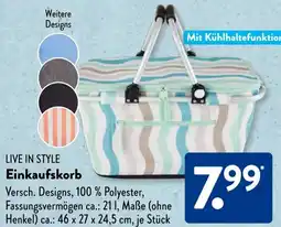 Aldi Süd LIVE IN STYLE Einkaufskorb Angebot