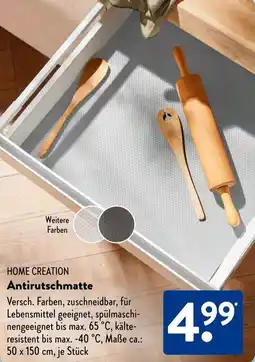 Aldi Süd HOME CREATION Antirutschmatte Angebot