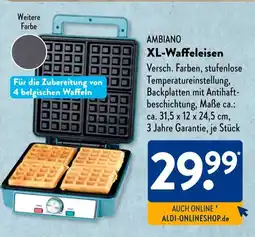 Aldi Süd AMBIANO XL-Waffeleisen Angebot