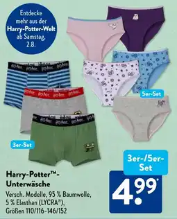 Aldi Süd Harry-Potter Unterwäsche Angebot