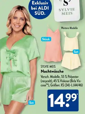 Aldi Süd SYLVIE MEIS Nachtwäsche Angebot