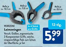 Aldi Süd WORKZONE Leimzwingen Angebot