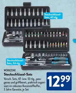 Aldi Süd WORKZONE Steckschlüssel-Satz Angebot