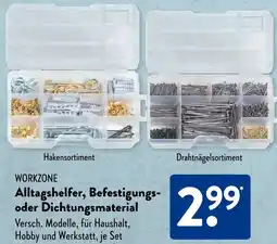 Aldi Süd WORKZONE Alltagshelfer, Befestigungs- oder Dichtungsmaterial Angebot