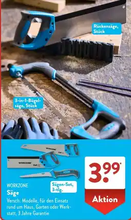 Aldi Süd WORKZONE Säge Angebot