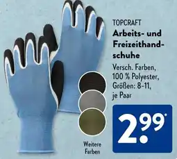 Aldi Süd TOPCRAFT Arbeits- und Freizeithand- schuhe Angebot