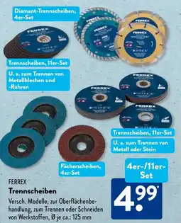 Aldi Süd FERREX Fächerscheiben Angebot