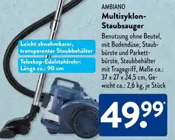 Aldi Süd AMBIANO Multizyklon- Staubsauger Angebot