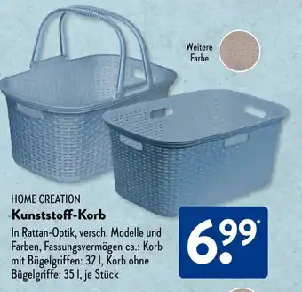 Aldi Süd HOME CREATION Kunststoff-Korb Angebot