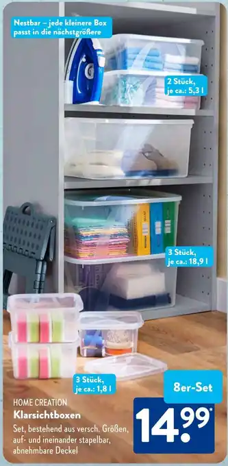 Aldi Süd HOME CREATION Klarsichtboxen Angebot