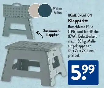 Aldi Süd HOME CREATION Klapptritt Angebot