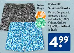 Aldi Süd UP2FASHION Viskose-Shorts Angebot