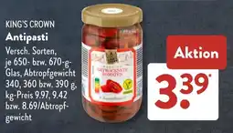 Aldi Süd KING'S CROWN Antipasti Angebot