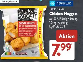 Aldi Süd JACK'S FARM Chicken Nuggets Angebot